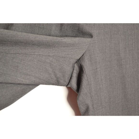 Calvin Klein Men's 38x32 Grey Wool Blend High Rise Flat Front Dress Pants - Picture 7 of 13